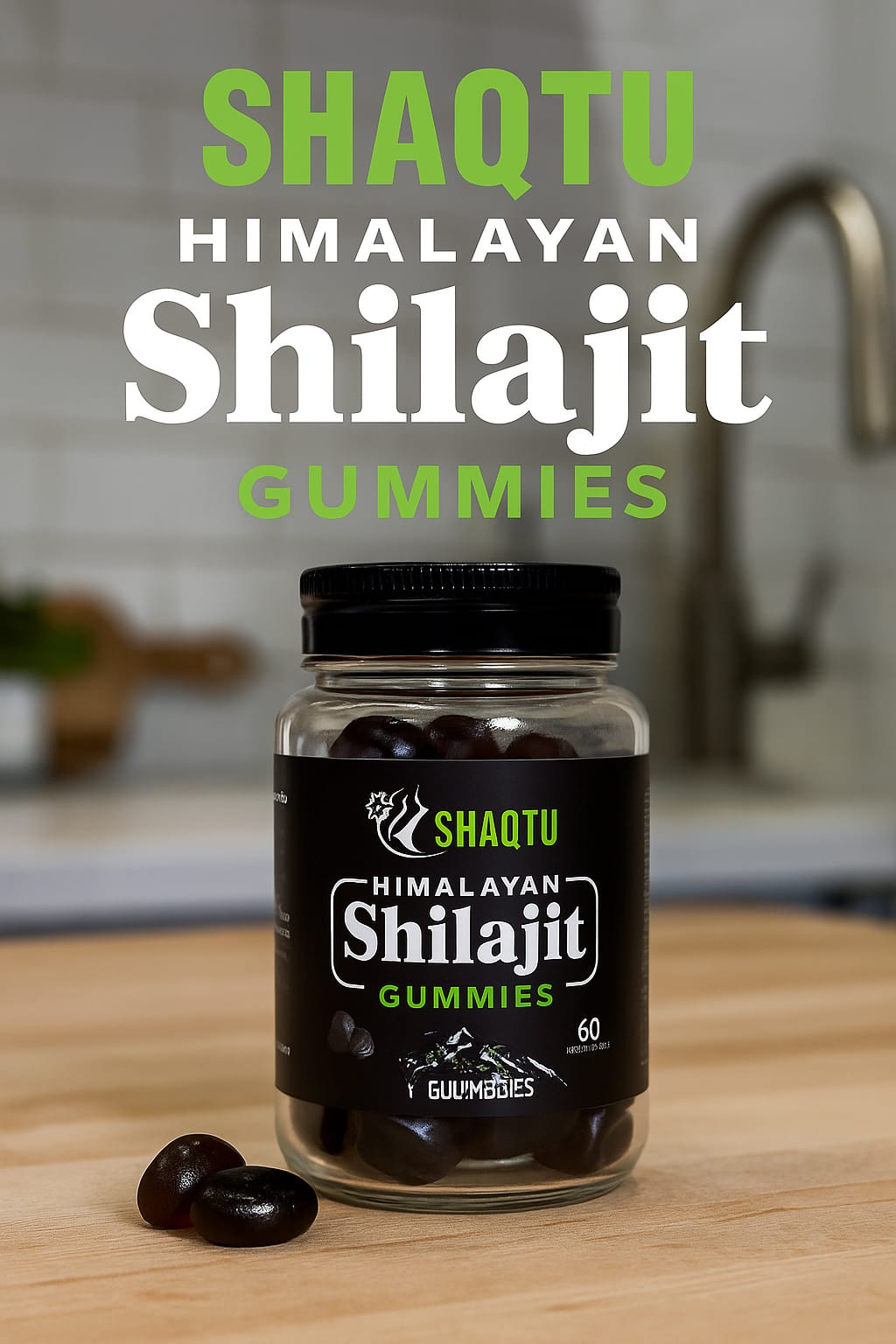 SHAQTU Himalayan Shilajit Gummies.